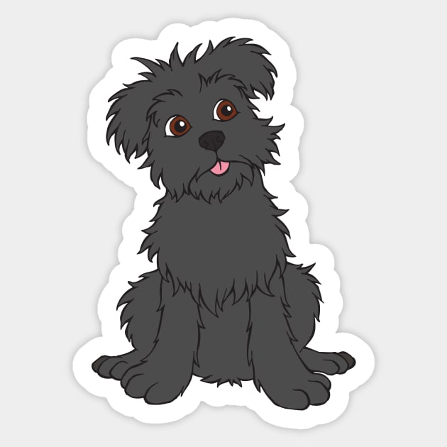 Funny Affenpinscher Monkey Terrier Sticker by samshirts